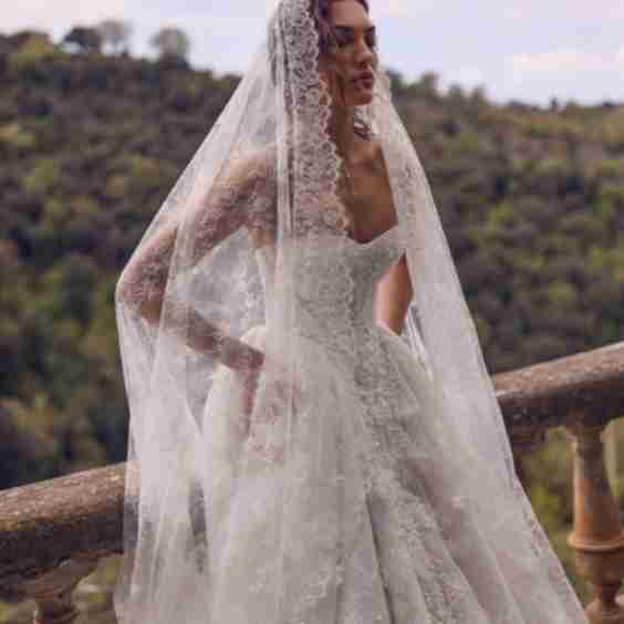 Lacing wedding dress «Hecate» with corset