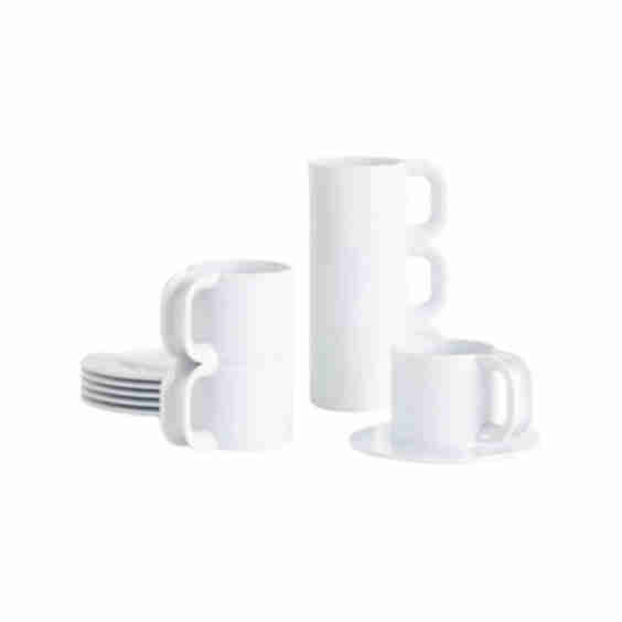 Hellerware Max 2 Cups & Saucers (Set of 12)