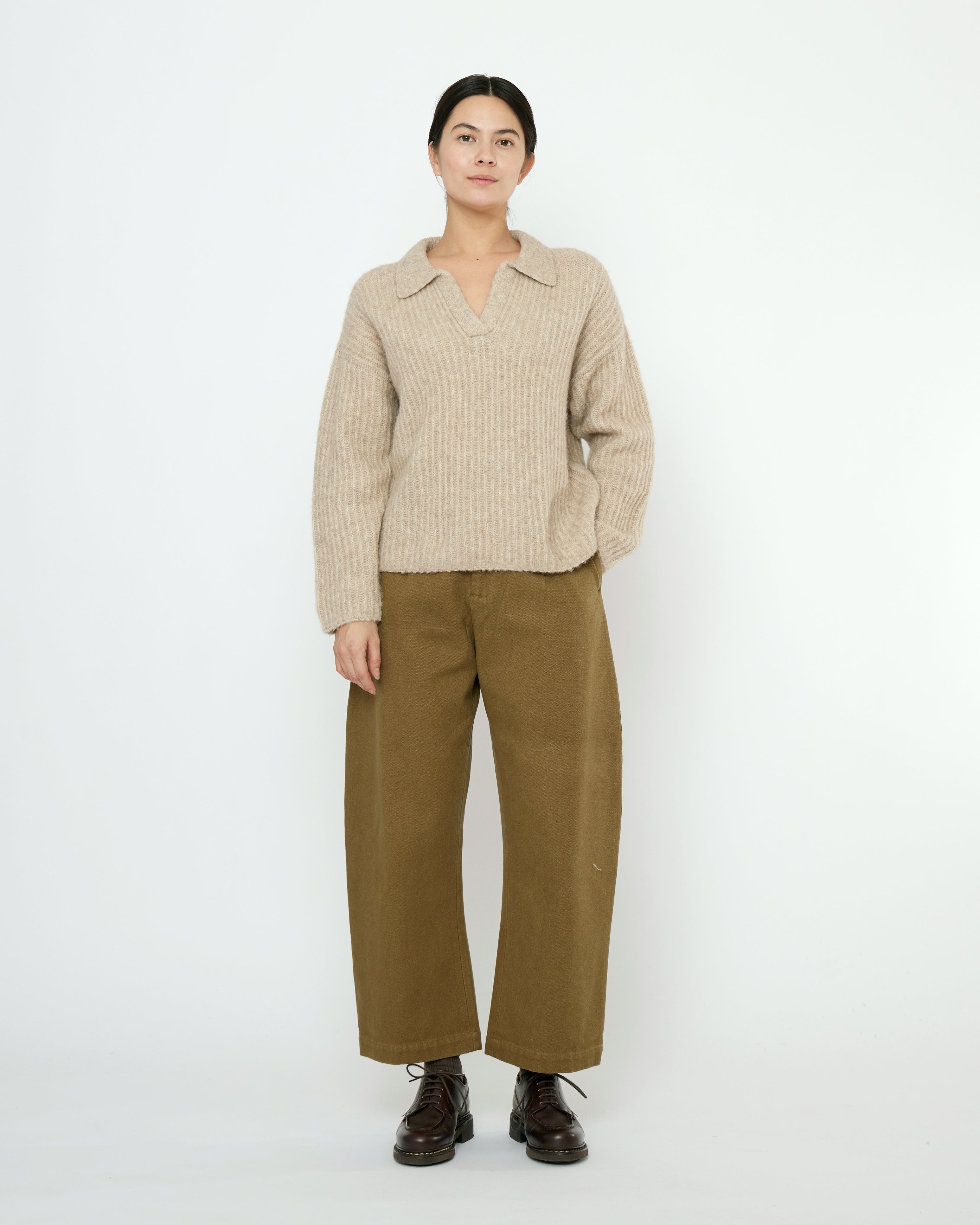 Collared V Neck Jumper 