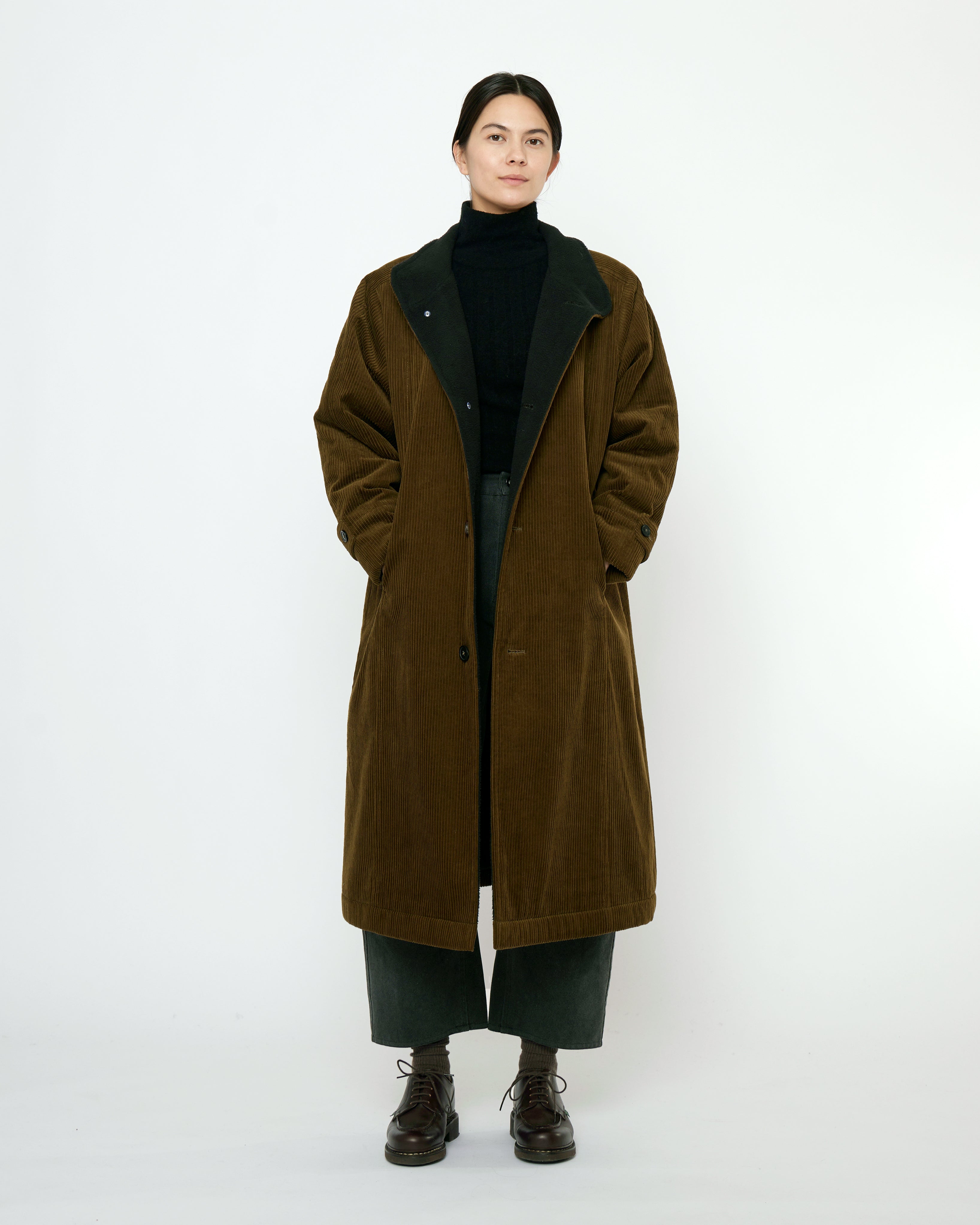 Padded Corduroy Fleece Coat - FW25
