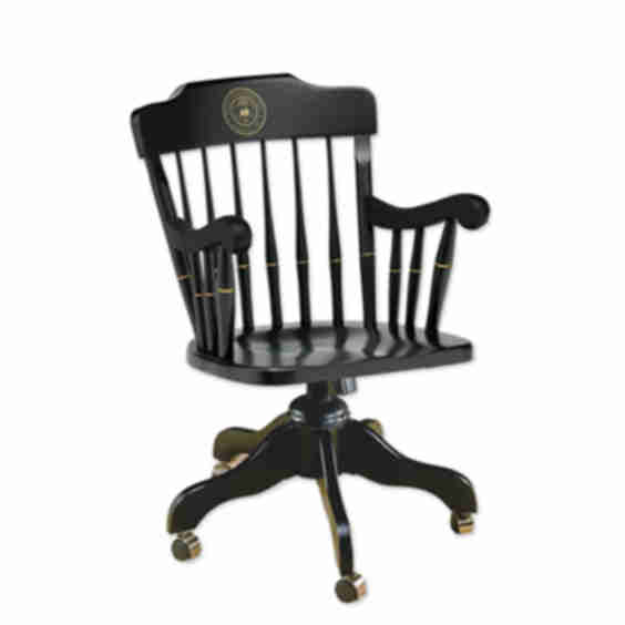 All Black Standard Swivel Yale Club Alumni Chair