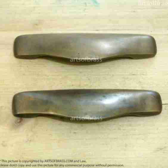 4.84″ 2 pcs Vintage Western Retro BIN PULL Brass Handle