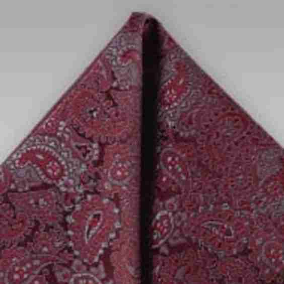 Pocket Square with Light Blue Pin Dots