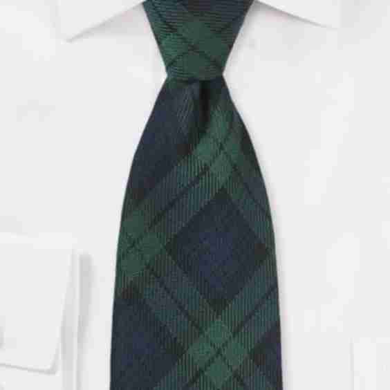 Scottish Tartan Wool Tie 
