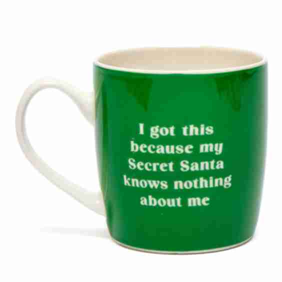My Secret Santa Knows Nothing About Me Mug 