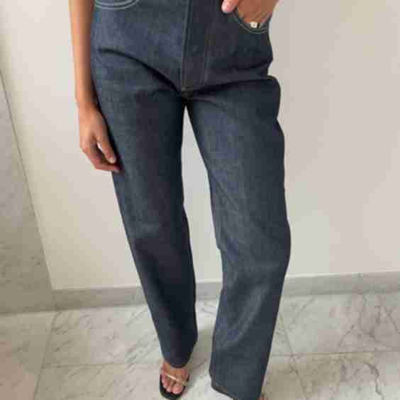 Lawrence Medium Rise Raw Denim