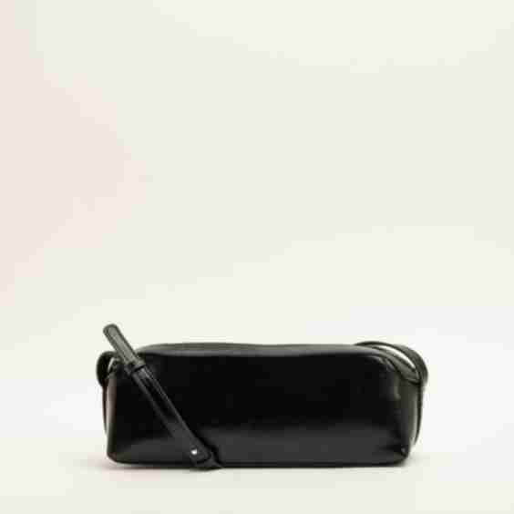 Shiny rectangular side bag