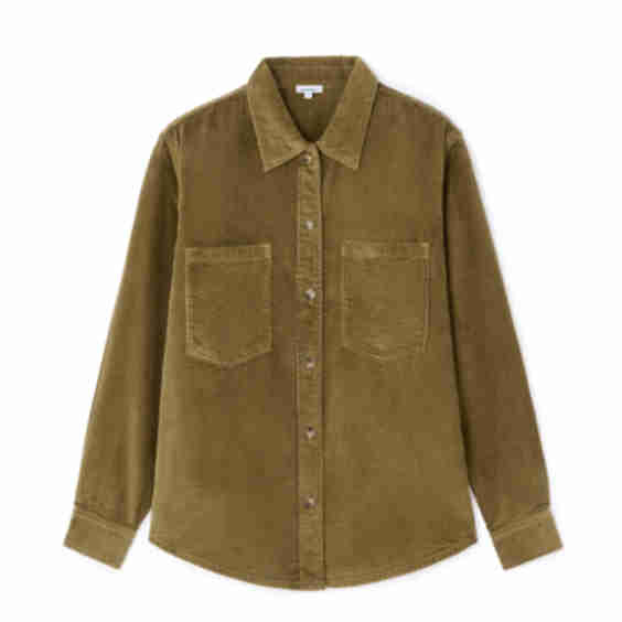 100% Cotton Velvet Overshirt