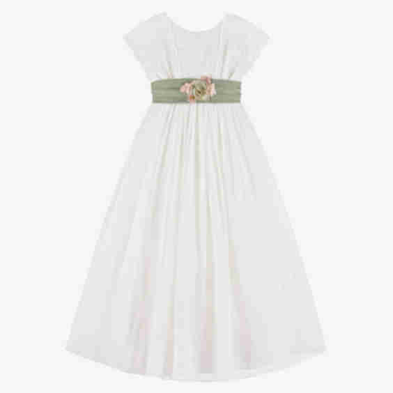 Chiffon Dress With Sash