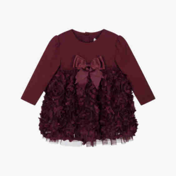 Baby Girls Tulle Roses Dress