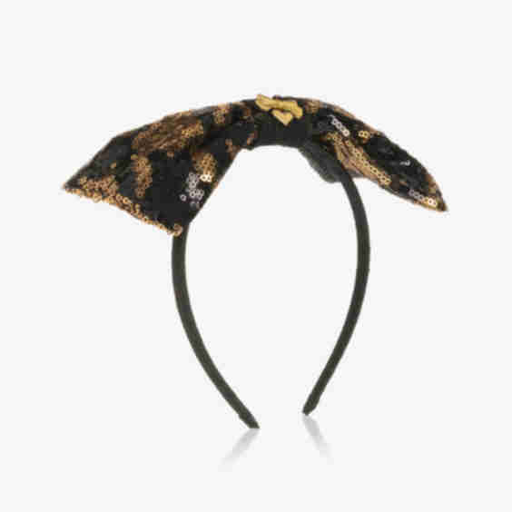Girls Sequin Bow Hairband