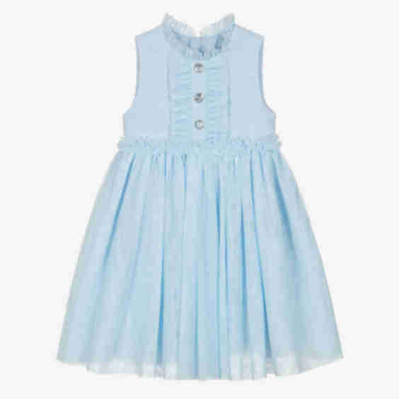 Shimmery Tweed Tulle Dress