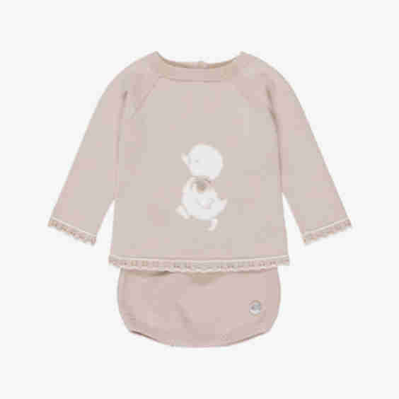 Baby Boys Shorts Set with Duck Motif