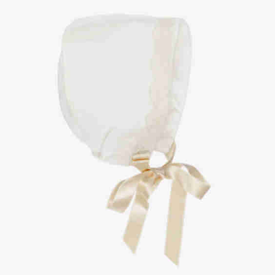 Baby Girls Organza & Lace Bonnet