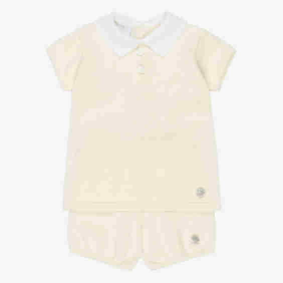 Boys Knitted Top & Shorts Set