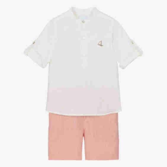 Linen & Cotton Shorts Set
