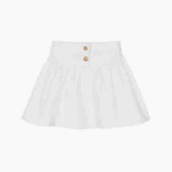 Denim Skirt with Buttons