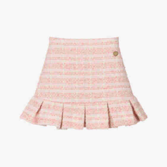 Girls Shimmery Tweed Skirt