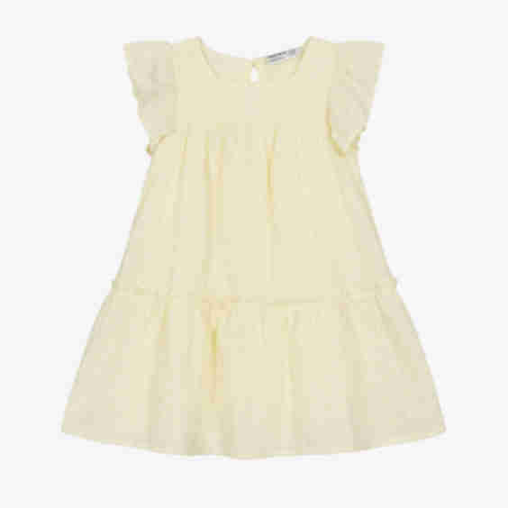 Girls Cotton Broderie Anglaise Dress