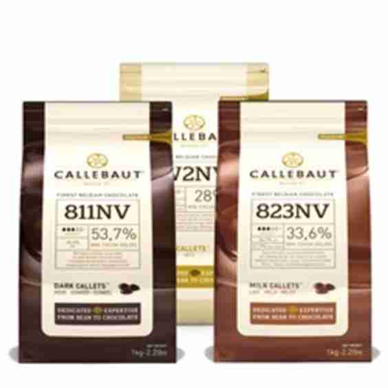 Milk, 54% Dark & White Chocolate Chips (3 x 1kg Bundle)