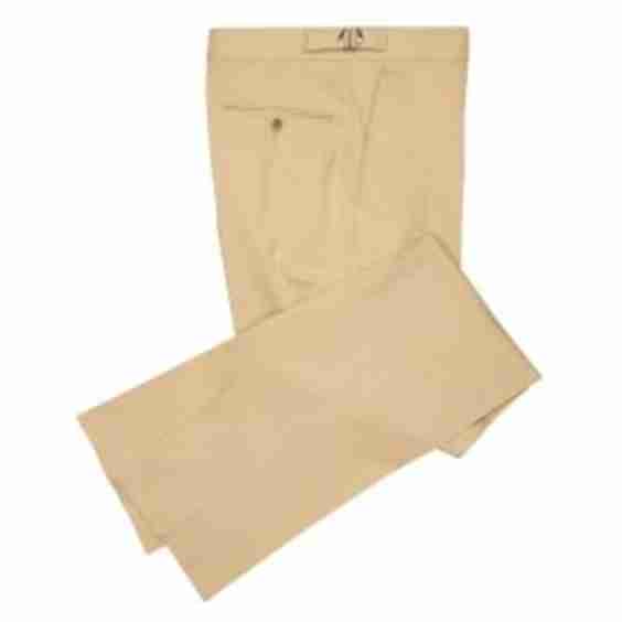 Khaki Thomas Gabardine Suit Trousers