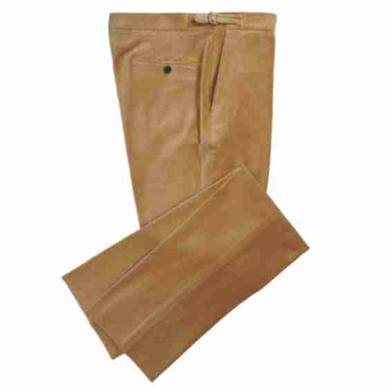 Fawn Horizontal Corduroy Trousers