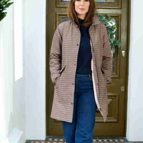 All Weather Fleece Lined Printed Waterproof Coat