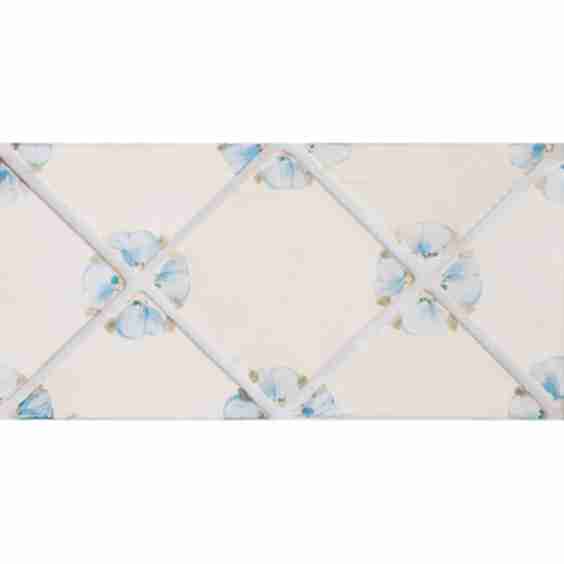 Petal Blanc Triangle, French Ceramic Tile