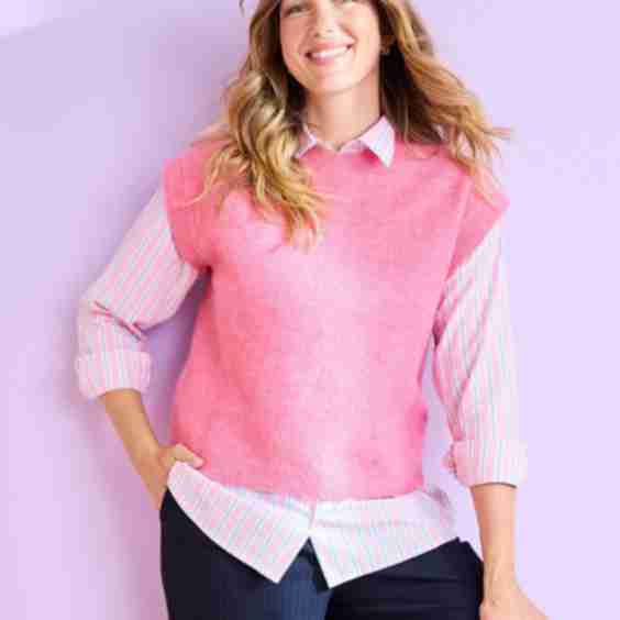 Alpaca-Blend Sleeveless Jumper