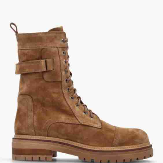 Idris Suede Ankle Strap Biker Boots