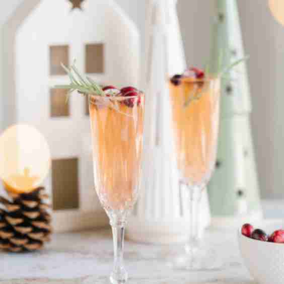 Cranberry Gin French 75