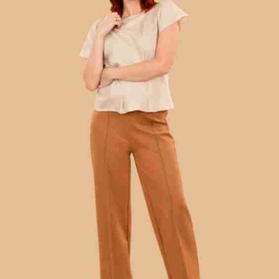 Lauren Stretchy Ponte Sailor Dress Pants 