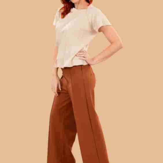 Lauren Stretchy Ponte Sailor Pants