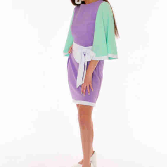 Sharon 60s Bell Sleeve Mini Dress