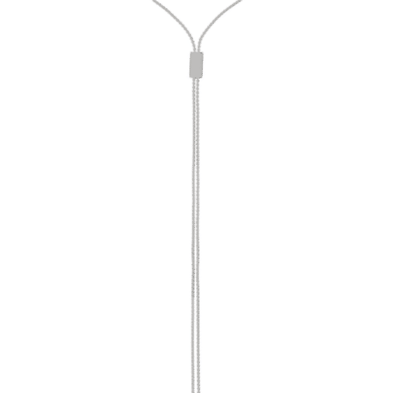 Slider Necklace With Diamond Pave