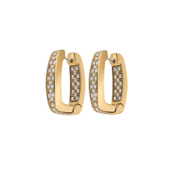 Earrings With Diamond Pave