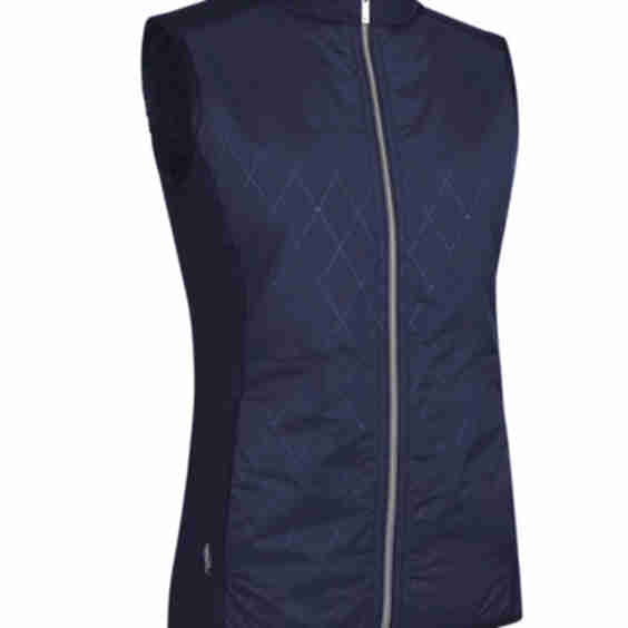 Full Zip Faux Fur Lined Padded Heavyweight Golf Gilet