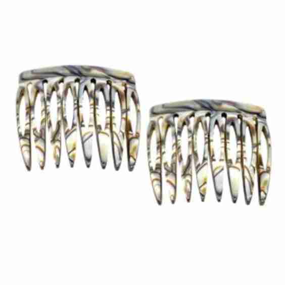 Onyx And Pearl French Hair Side Comb 4 Pack
