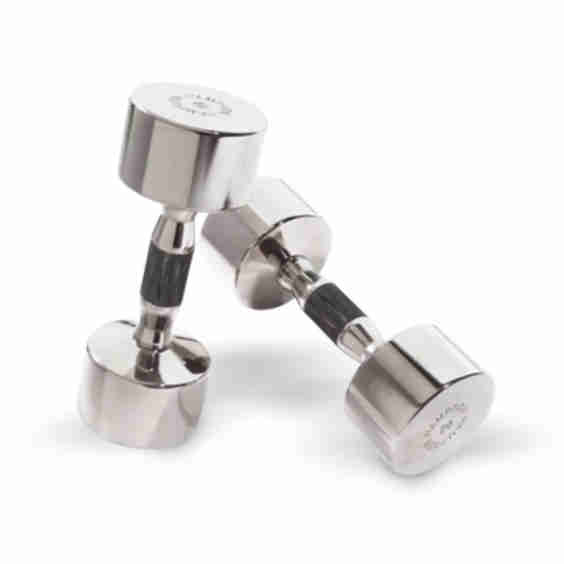 Chrome Beauty Grip Dumbbells Pairs