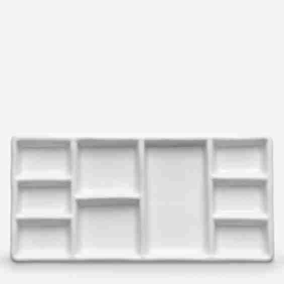 Ceramic Palette, 9 Well, 8.8x17.8cm