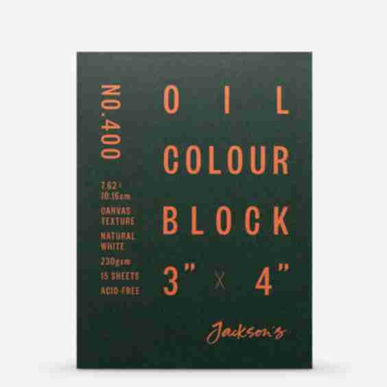 Oil Paper Block, 230gsm, 15 Sheets, 3x4in