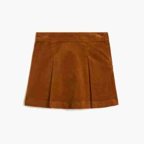Girls Corduroy Pleated Skirt