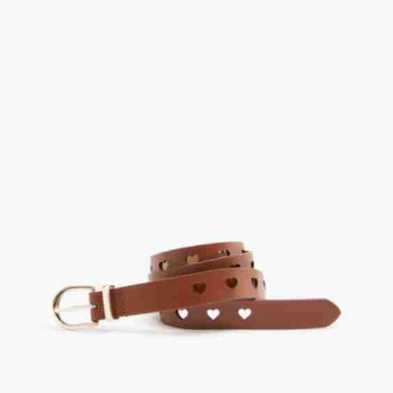 Perforated Heart Belt