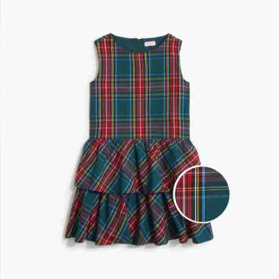 Tartan Tiered Dress