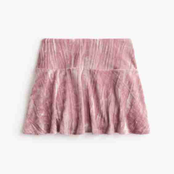 Crushed Velvet Skirt