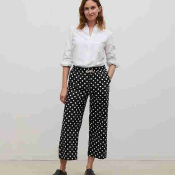 Pregnancy Trousers Polka Dots Cotton Maria