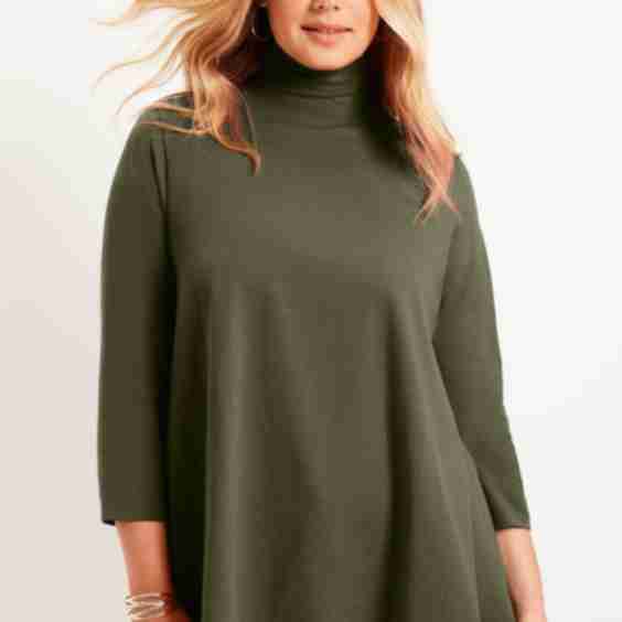 One+Only Mock-Neck Tunic