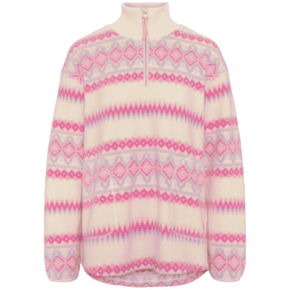 Ruthie Midlayer Half Zip Bjerk White
