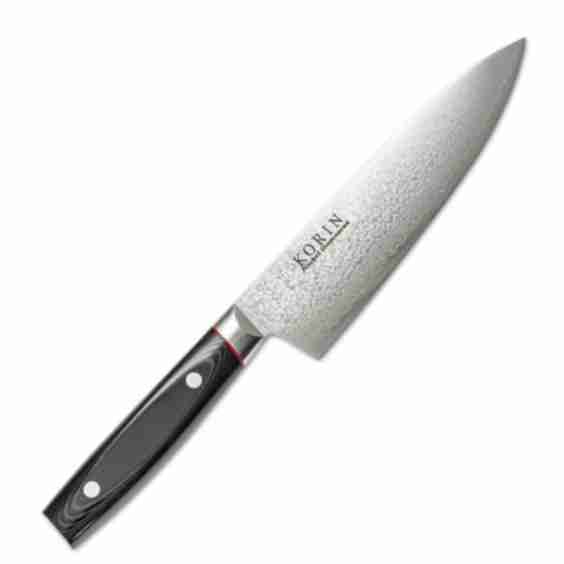 Nickel Damascus Gyuto with Micarta Handle 7.8"