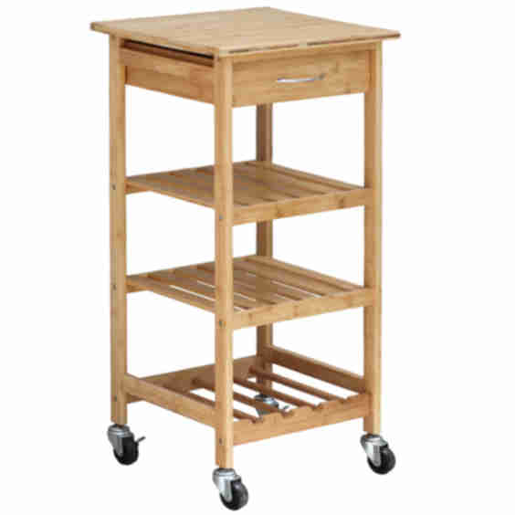 Bamboo Kitchen Trolley